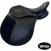 17'' = 43 Cm, Marrone: Selle En Cuir Synthétique Avec Double Rembourrage Et Dos En Daim