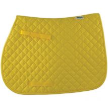 Jaune - Sous-selle anatomique rectangulaire en coton avec matelassage doux en losange
