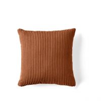 Selma - coussin - en velours côtelé - 40x40 cm - orange
