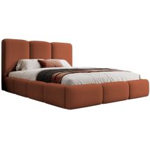Bauro - Polsterbett 180x200 Mit Stauraum Und Samtbezug, Kupferbraun - Selsey