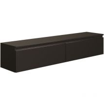 Selsey - bemmi -Mueble de tv suspendido con 2 puertas -150 cm -negro