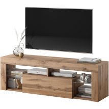 Selsey - Bianko - Mueble tv - para la sala de estar - 140 cm de ancho - roble lancaster - moderno