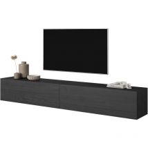 Selsey - Mobile tv Bisira 200 cm Frassino nero