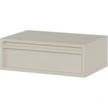Selsey - evo - Table de chevet - 50 cm - avec tiroir - suspendu - crème