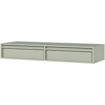 Selsey - evo - Coiffeuse - 110 cm - avec tiroirs - suspendu - vert sauge