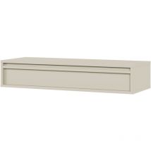 Evo - Consola - 90 cm - con cajón - suspendida - gris beige - Selsey