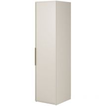 Frame - Kleiderschrank 1-türig mit Kleiderstange, 50 cm, greige - Selsey