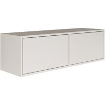 Framme – Mobile Tv Sospeso Con Due Anta – Bianco – 100 Cm - Selsey