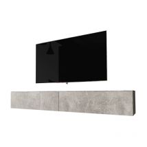 Selsey Kane - Mueble de TV de pie / colgante - 180 cm - hormigón - moderno
