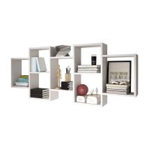 Selsey - Kassi - Estante colgante / de pie - siete compartimentos - blanco - 160,5 cm - moderno