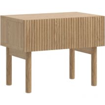 Nolie - Nachttisch mit Schubalde, Eichenholzoptik, 50 cm - Selsey
