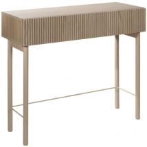 Nolie - Consola con cajón de pie - 90 cm - aspecto roble - Selsey