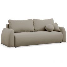 Selsey Nubelle – Sofa 3-Sitzer mit Schlaffunktion & Stauraum, Chenille, dunkelbeige