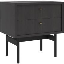 Selsey - olar - Table de chevet - 55cm - couleur du bois de frêne Portland