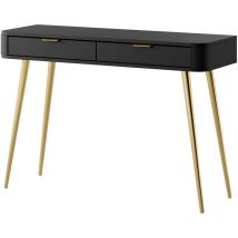 Oval - Coiffeuse avec tiroirs - 112 cm - noir - Selsey
