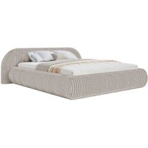 Selsey Shels Low – Polsterbett 180x200 Mit Bettkasten, Breitcord, Graubeige