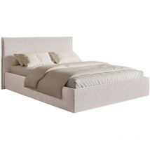 Softie Slim – Polsterbett 140×200 Mit Bettkasten Und Lattenrost, Chenille, Beige - Selsey