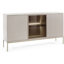 Tosena - Sideboard 3-türig mit led, Greige, 154 cm - Selsey