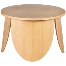Vivially - Mesa de centro redonda - 60 cm - color roble natural - Selsey