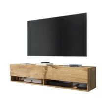 Selsey - wander - Meuble tv / Banc tv (chêne wotan, 140 cm, sans led)