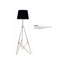 Sema 98356 - Black Metal Floor Lamp - Copper colored wire - D 40 x H 151 cm