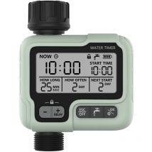 Beijiyi - Bewässerungsprogrammierer, Bewässerungstimer, IPX5, wasserdicht, automatischer manueller Sprinkler mit großem LCD-Bildschirm, einfache