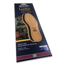 Semelles Cuir Luxe Sur Charbon Saphir, 35