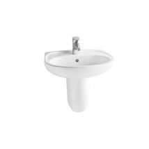 Semicolonna per lavabo bianco lucido Vitra Normus