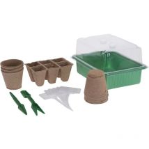 Semillero &43 accesorios cultivo lote , Conjunto cultivoEste es un fantástico mini kit de invernadero de 17 piezas para ayudarlo a comenzar a plantar