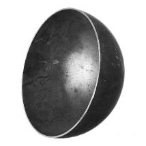 Mezza sfera cava di Ø60mm e spessore 3mm - Non forata - Ferro battuto per saldatura