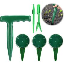 Ersandy - Semoir Pour Outils De Jardin 6 Pcs Outil De Jardinage Miniature Mini Outil De Semis Jardin Planteur De Semis Jardin Transplanteur De Semeur