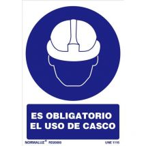Señal luminiscente obligatorio uso casco21x30 rd20000 - Normaluz