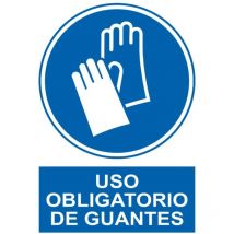 Señal oblig el uso de guantes pvc 0,7MM 210300