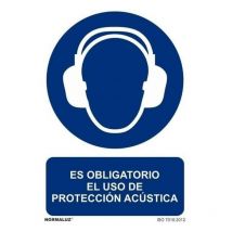 Normaluz - cartel 3021 RD20015 oblig. proteccion acustica