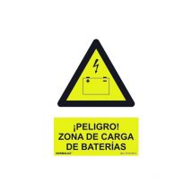 Normaluz - Señal 210X300Mm Pvc Peligro, Zona Cargas Baterias Rd30075