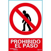 Fplus Normaluz señal luminiscente prohibido el paso 21x30 rd40002