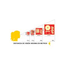 Señal De Evacuación Escalera Derecha Abajo (solo Pictorama) Luminiscente Gran Formato Sekureco 960 X 480 Mm Clase B (pvc 0'7mm)