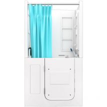 Acquavapore - Seniorendusche Und Kombination Wanne Mit Whirlpool S08d-wp-th-b-l 110x68x205cm