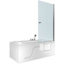 Acquavapore - Seniorendusche Und Sitzwanne Kombination Wanne Mit Tür S17d-eh-l 150x75x194cm