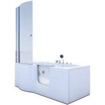 Acquavapore - Seniorendusche und Wanne mit Whirlpool S12D-EH-WP-R Dusche 85x170cm