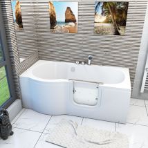 Acquavapore - Seniorenwanne mit Tür Whirlpool S12-EH-AIR-R Badewanne 85x170cm