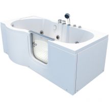 Acquavapore - Seniorenwanne mit Tür Whirlpool S12-EH-WP-R Badewanne 85x170cm
