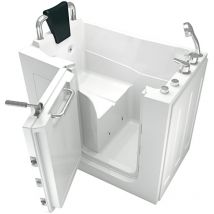 Sitzwanne Whirlpool Badewanne mit Tür S08WP-B-L 110x68cm