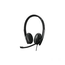 Sennheiser Micro Wand 1000916 Micro Epos Adapt 165 Kopfbügel-Kopfhörer, kabelgebunden mit USB, Schwarz