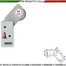 Sensore Antifurto Tapparella Rotello Protegge la Serranda dal Sollevamento la Rotella Antiusura Spinta da Molla con la Gammes Muove lo Switch che