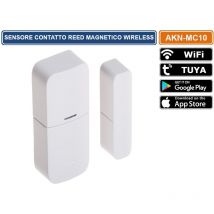 Sensore contatto magnetico reed wireless per sistema di allarme Atlo AZ-WG13A-TUYA