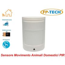 Fp-tech - sensore di movimento pir volumetrico antipet wireless allarme