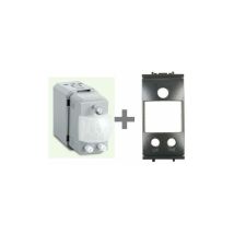 Sensore Movimento Luce Con Crepuscolare 230v Incasso Comp. Gewiss Chorus Nero - Perry