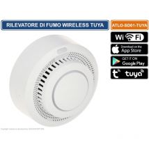 Sensore rilevatore di fumo wireless Atlo SD01-TUYA Wi-Fi gestibile da smartphone con app tuya