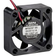 MFB25F05 Axiallüfter 5 v/dc 4.2 m³/h (l x b x h) 25 x 25 x 10 mm - Sepa
